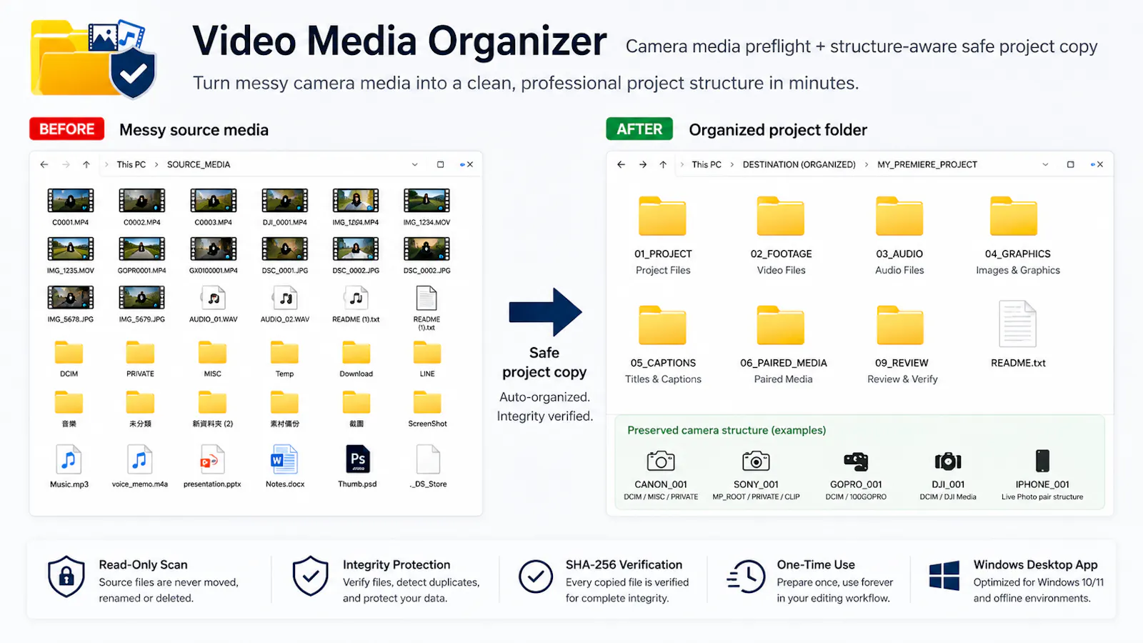 Video Media Organizer screenshot 1