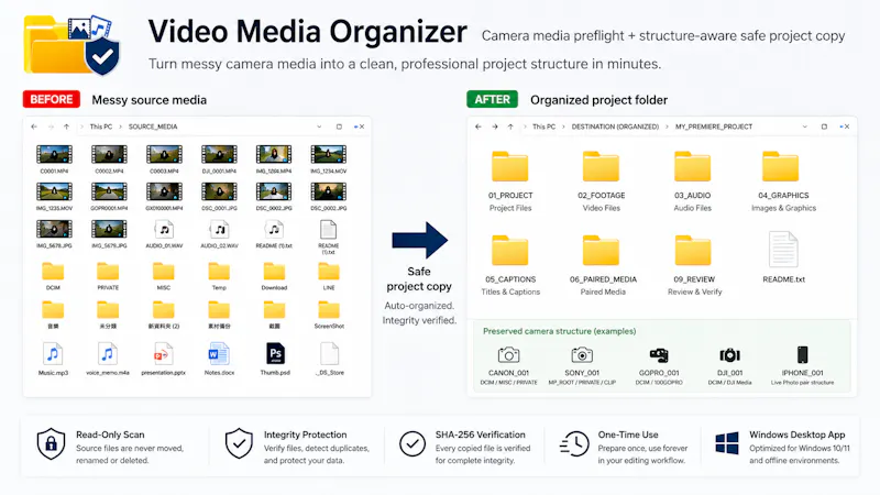 Video Media Organizer screenshot 1