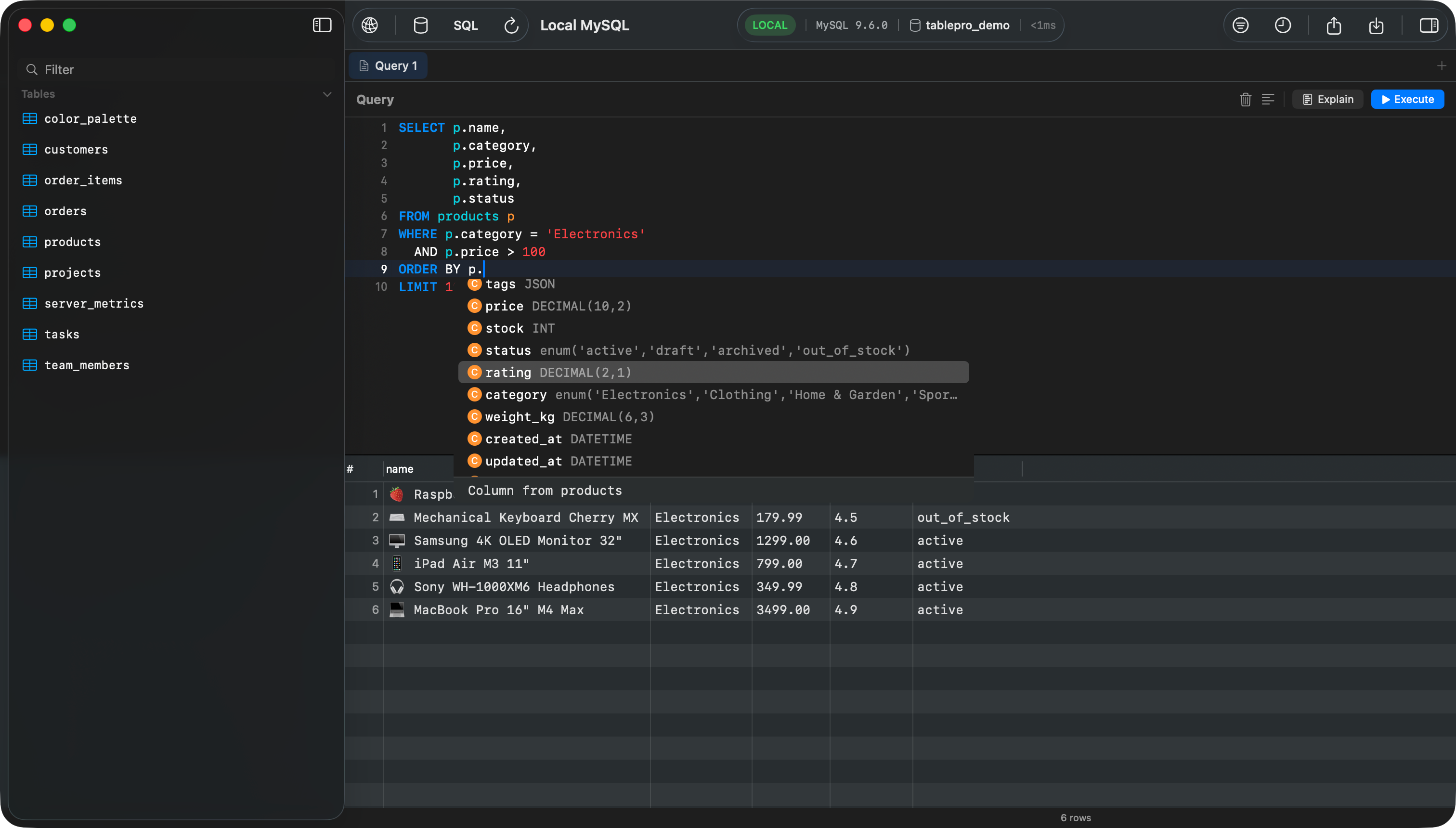 TablePro gallery image