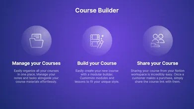 Course Builder Notion Template gallery image