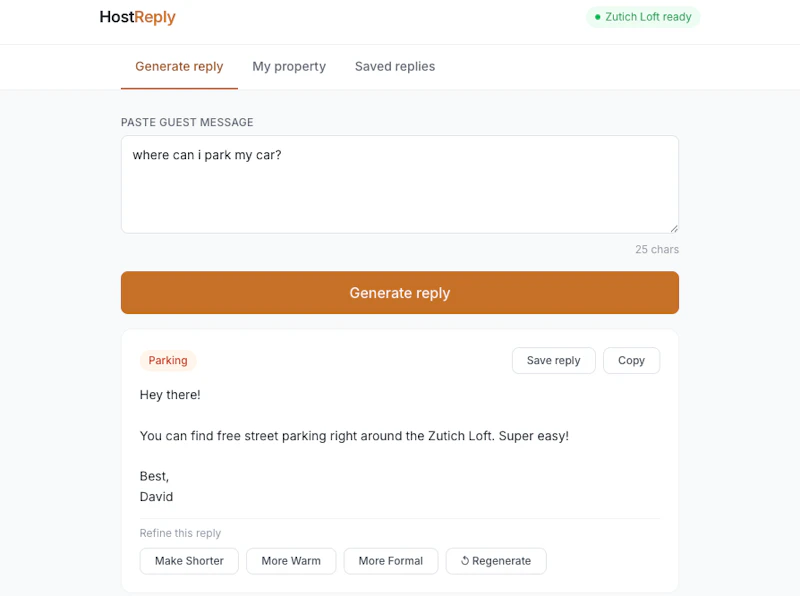 hostreply screenshot 3