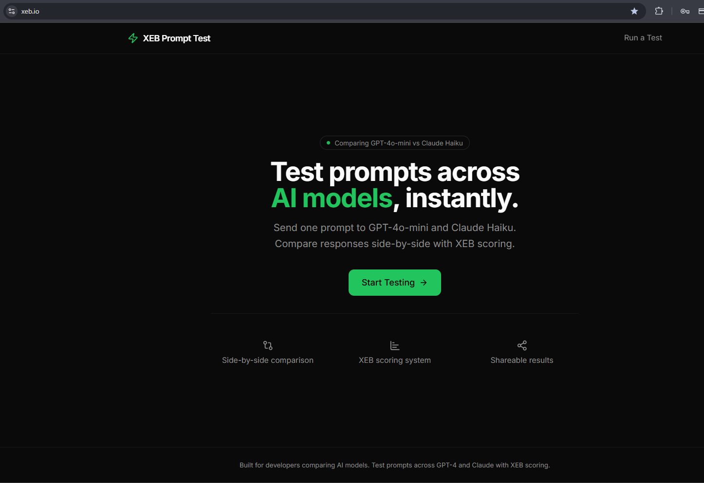 XEB Prompt Test gallery image