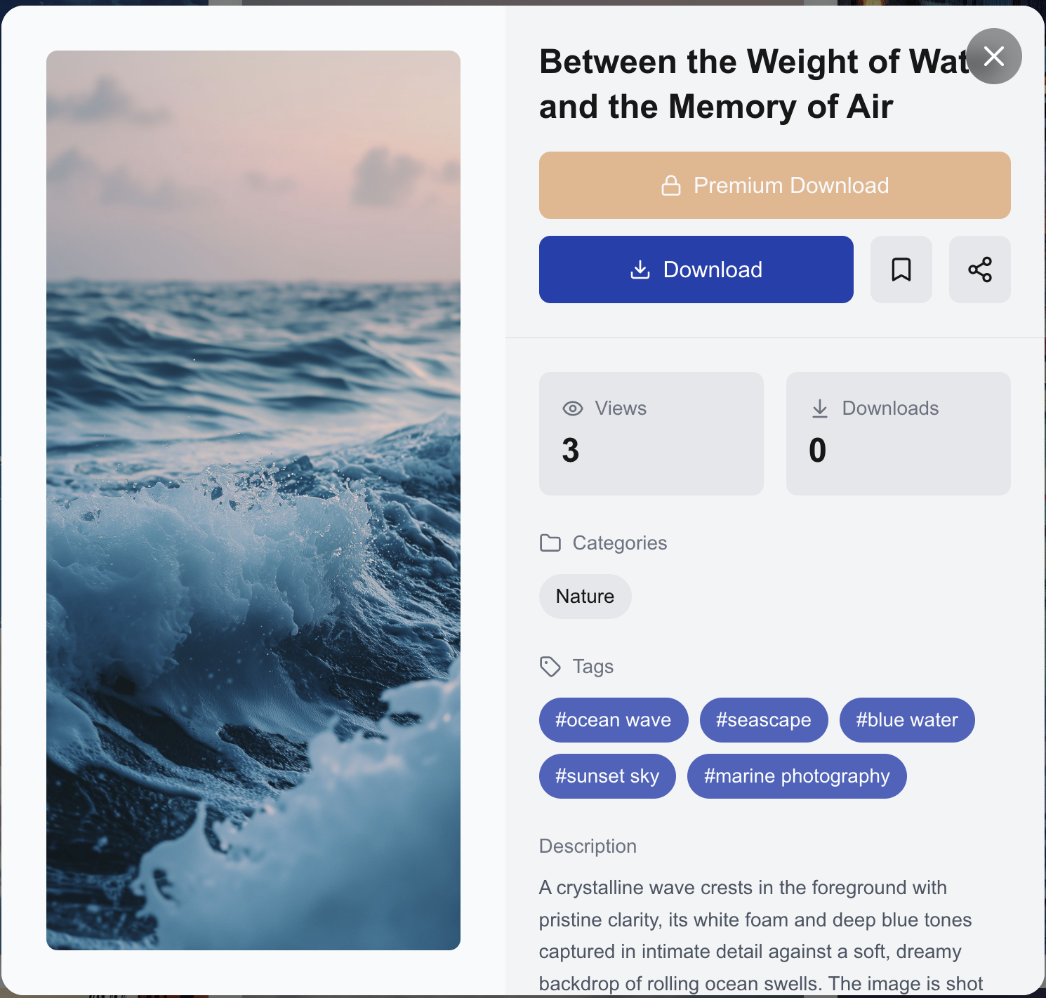 Wallopia - Screenshot 2 showing product features and functionality