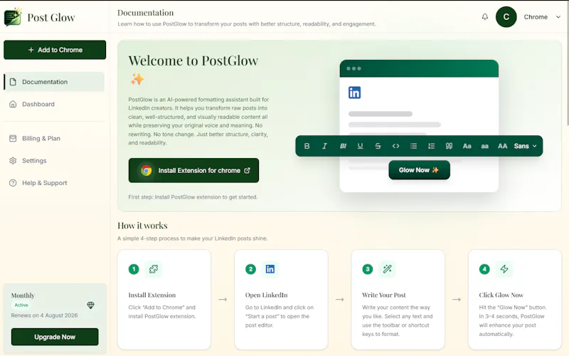 Postglow screenshot 3