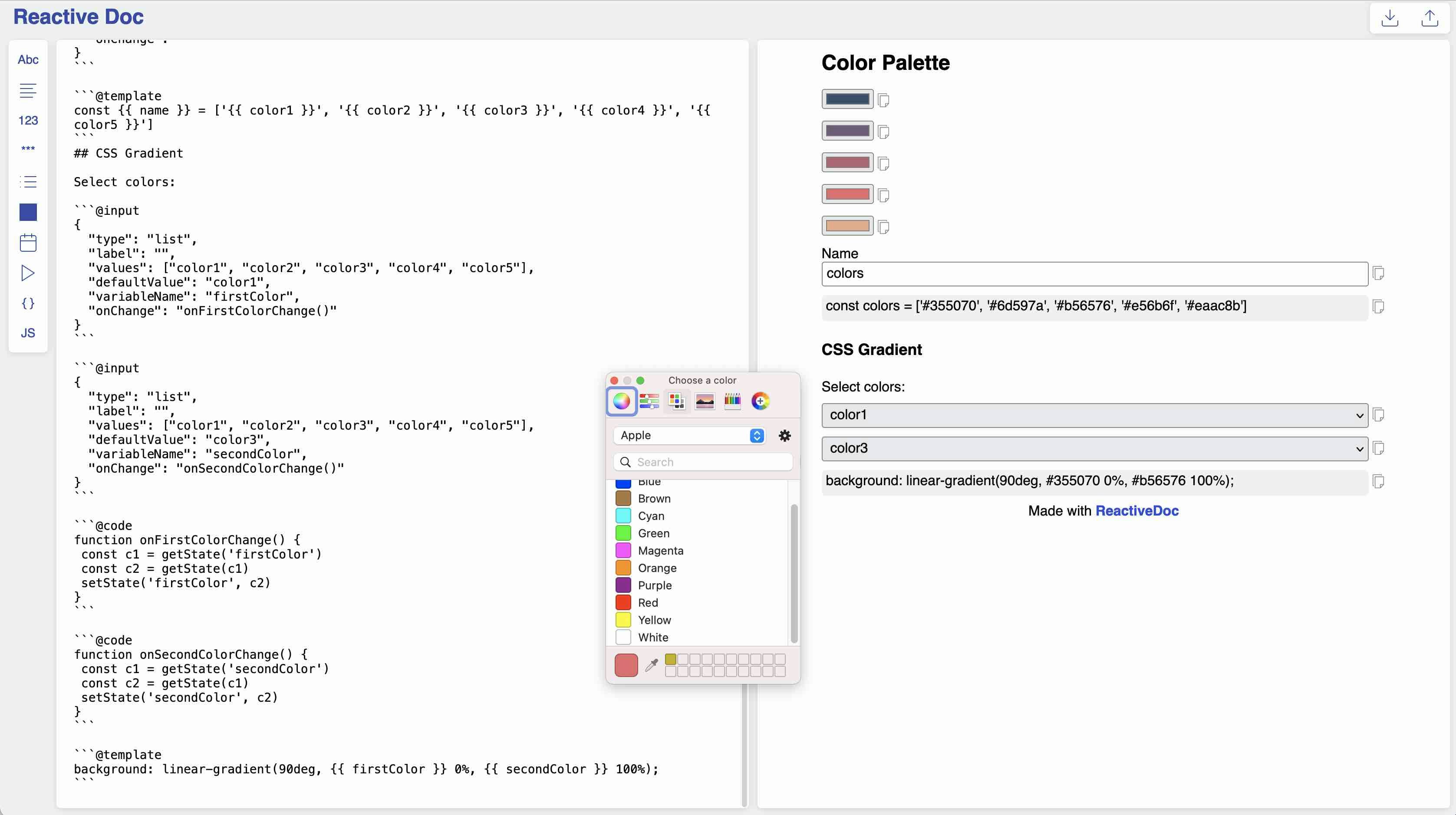 ReactiveDoc gallery image