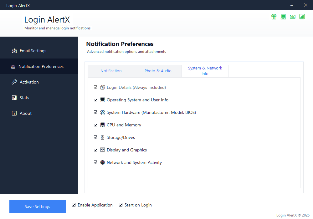 ログインalertx - Windows PCのリアルタイムログイン通知メディア5