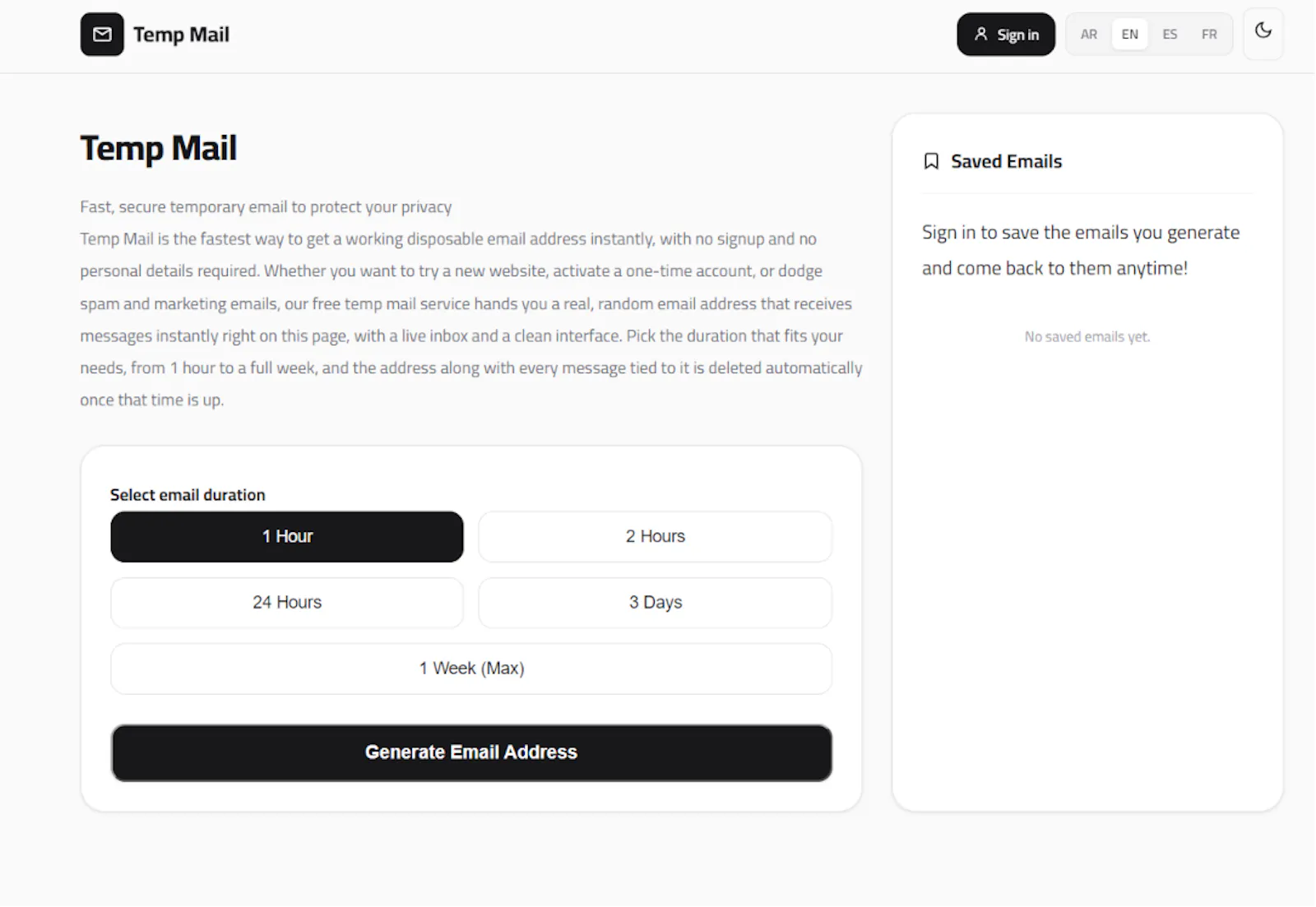 TempMailFast - Disposable Email screenshot 2