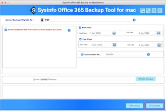 Sysinfo Office 365 Backup Tool for Mac gallery image