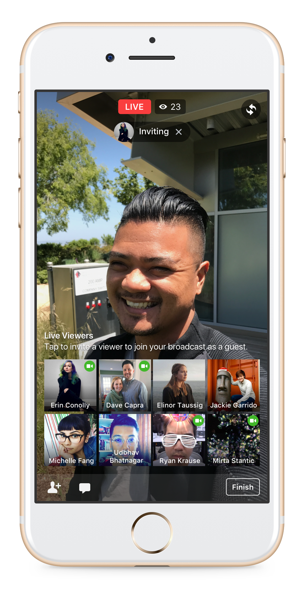 Facebook "Live With" gallery image