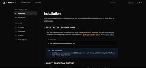 Kine UI gallery image