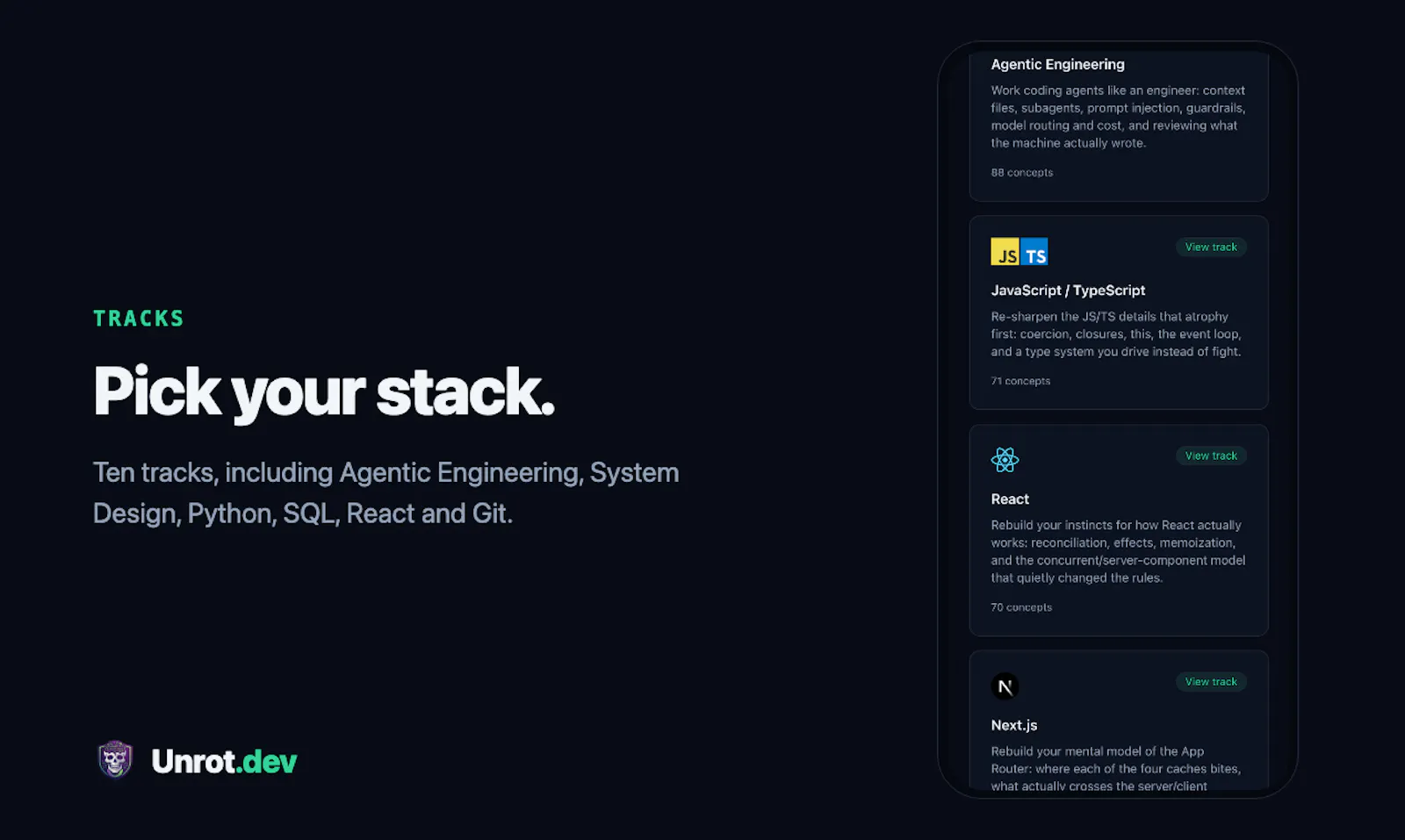 Unrot.dev - Duolingo for devs screenshot 7