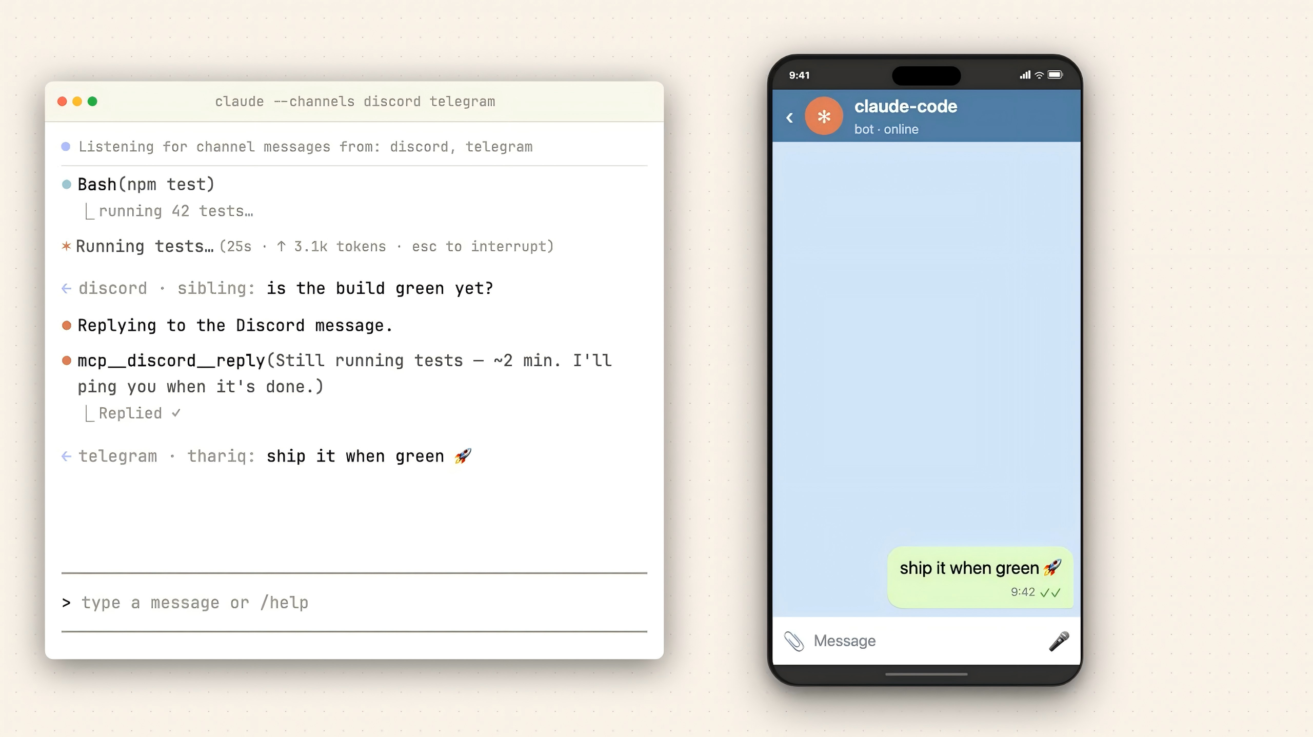 Claude Code Channels gallery image