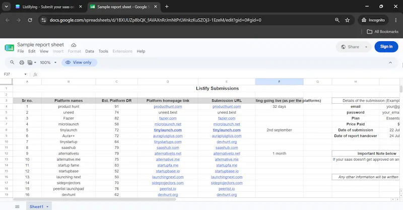 Listifying screenshot 5