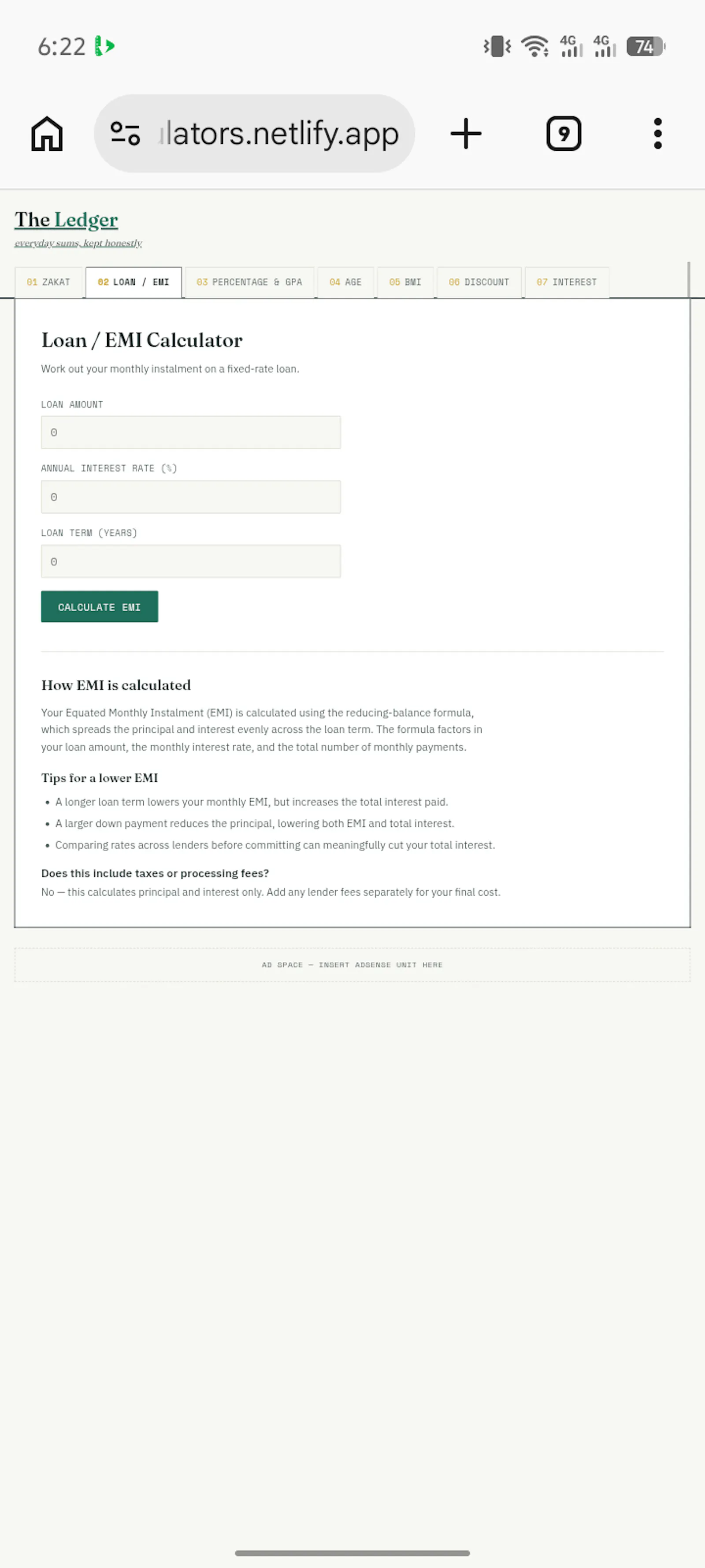 The Ledger — Free Calculators screenshot 3