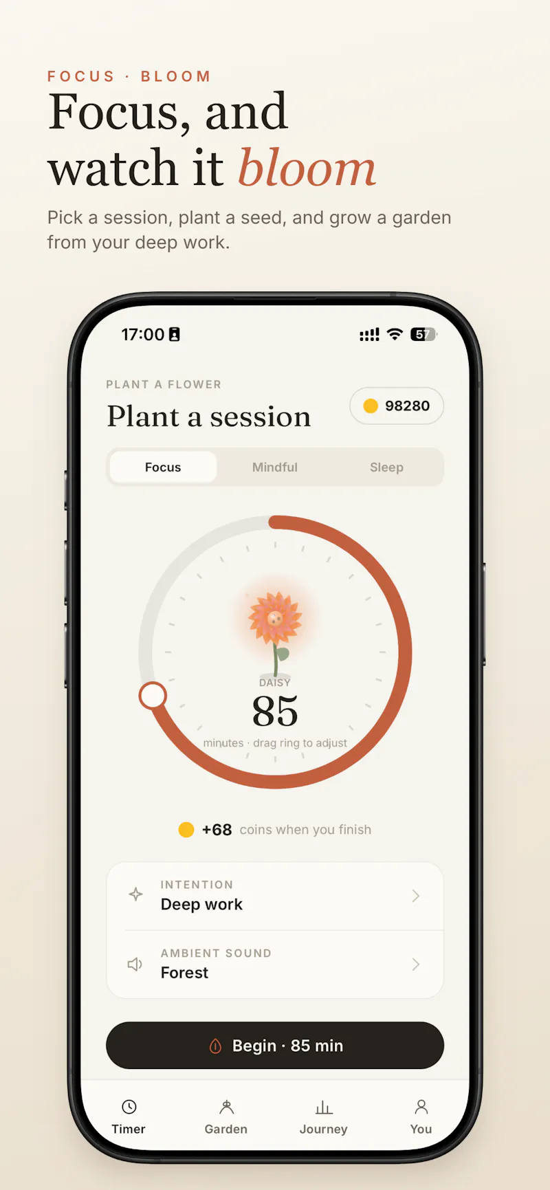 Focus Bloom: Grow & Study screenshot 1