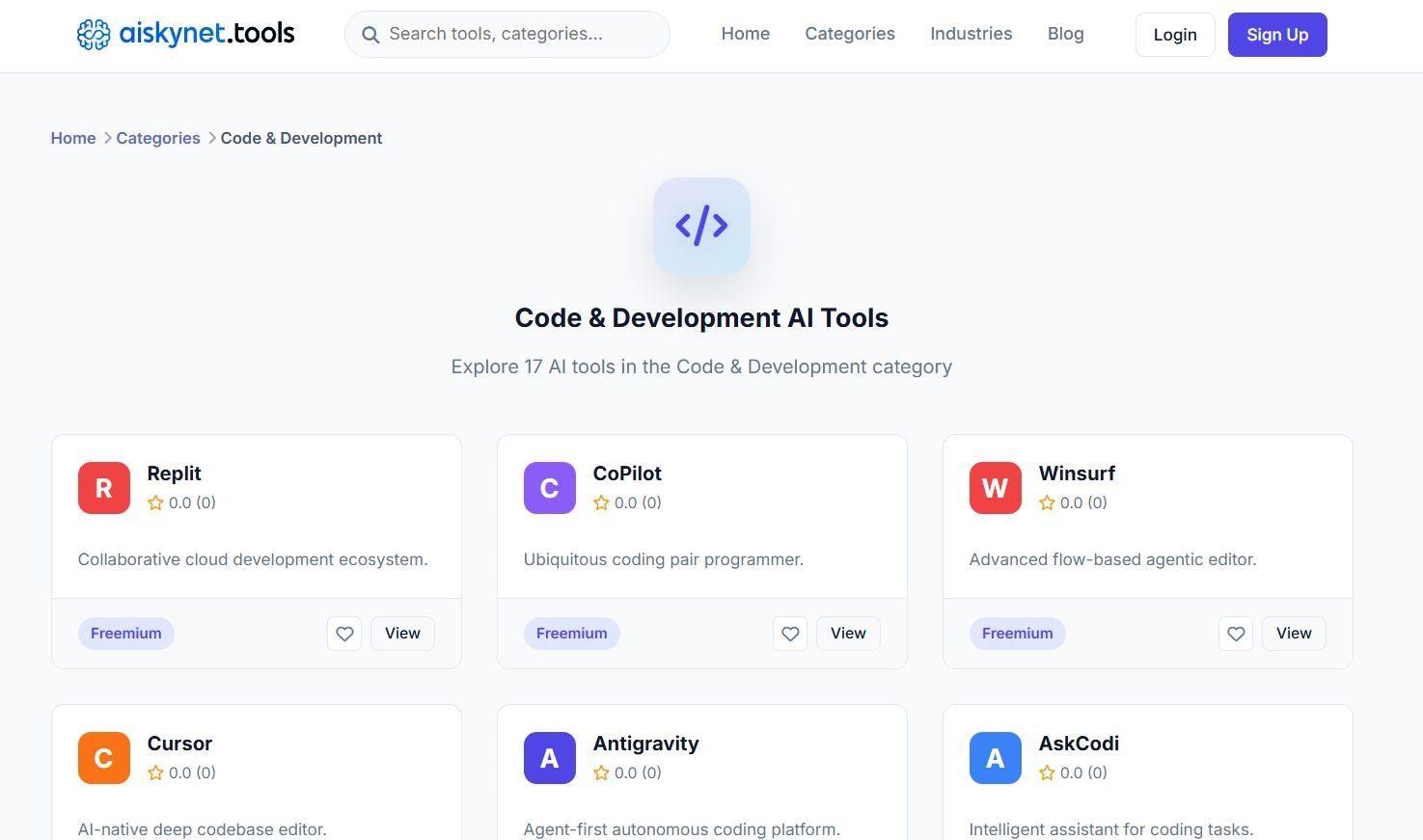 Code & Development AI Tools - Ai Skynet gallery image
