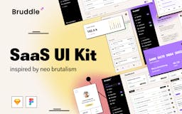 Bruddle - Neo brutalism inspired UI kit media 1