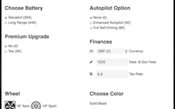 Tesla Model 3 Monthly Cost Calculator by Teslanomics media 3