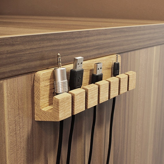 Wooden Cable and Charger Organizer gallery image