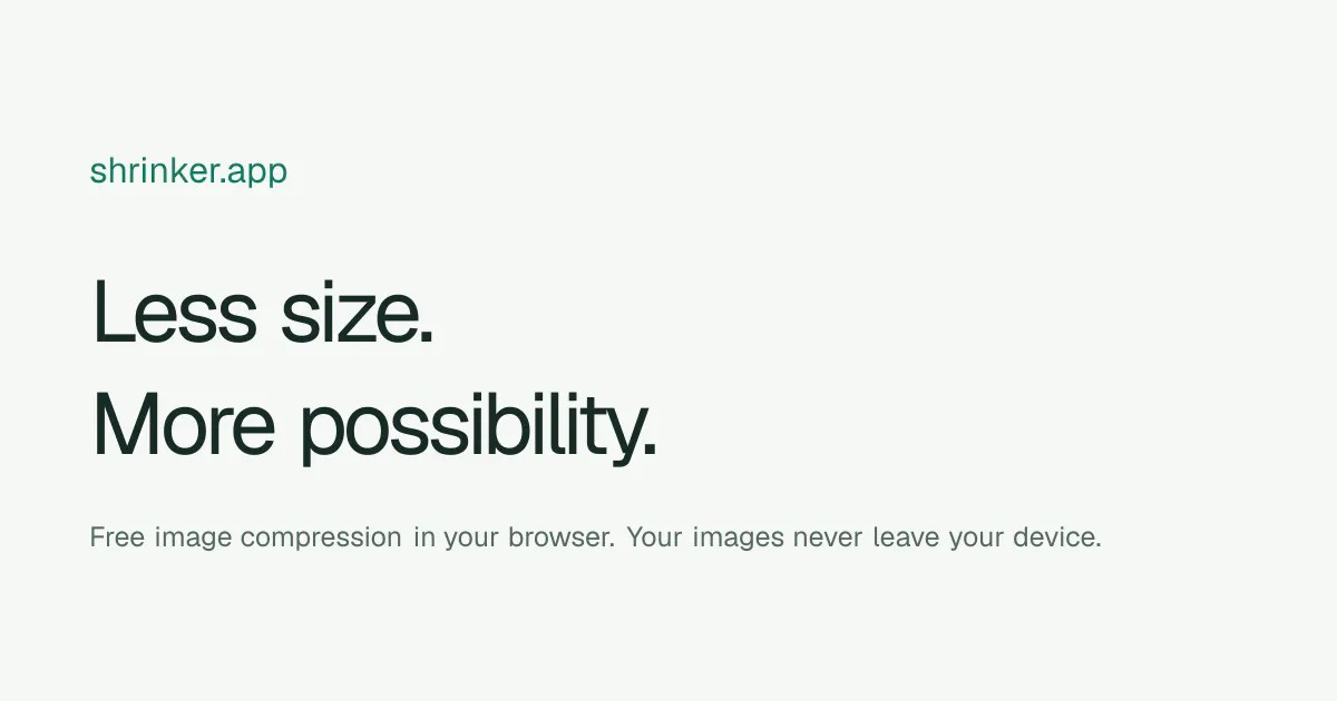 Shrinker – Free Online Image Compressor gallery image