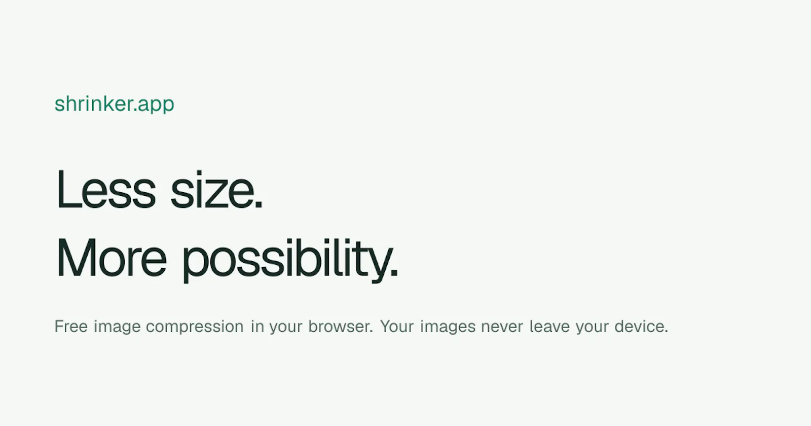 Shrinker – Free Online Image Compressor screenshot 1