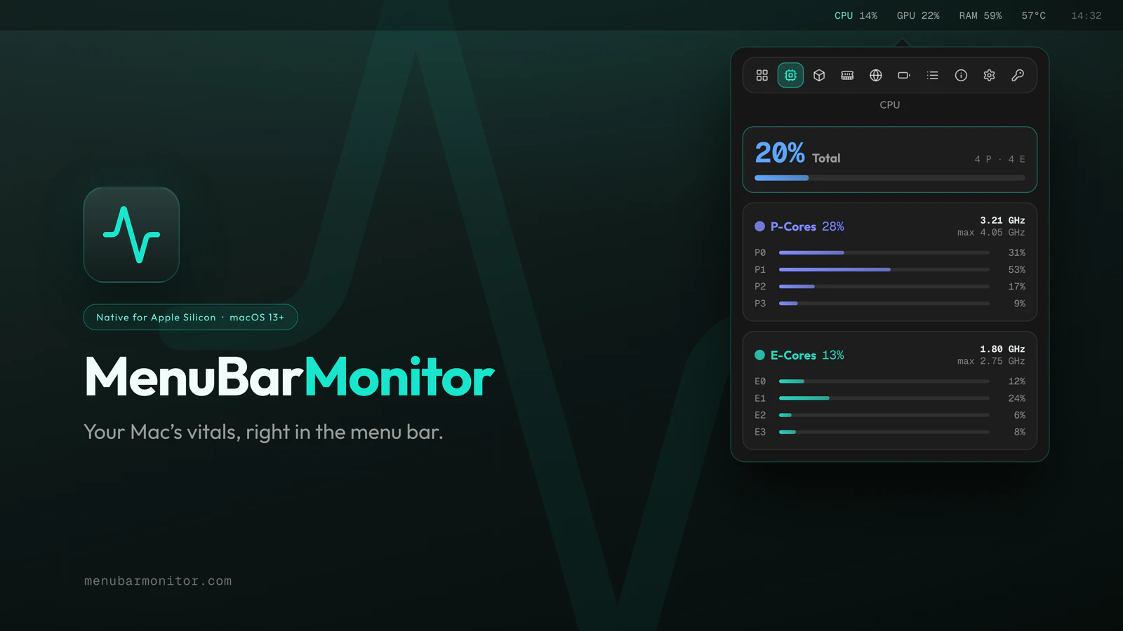 MenuBarMonitor screenshot 1