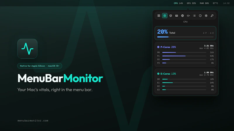 MenuBarMonitor screenshot 1