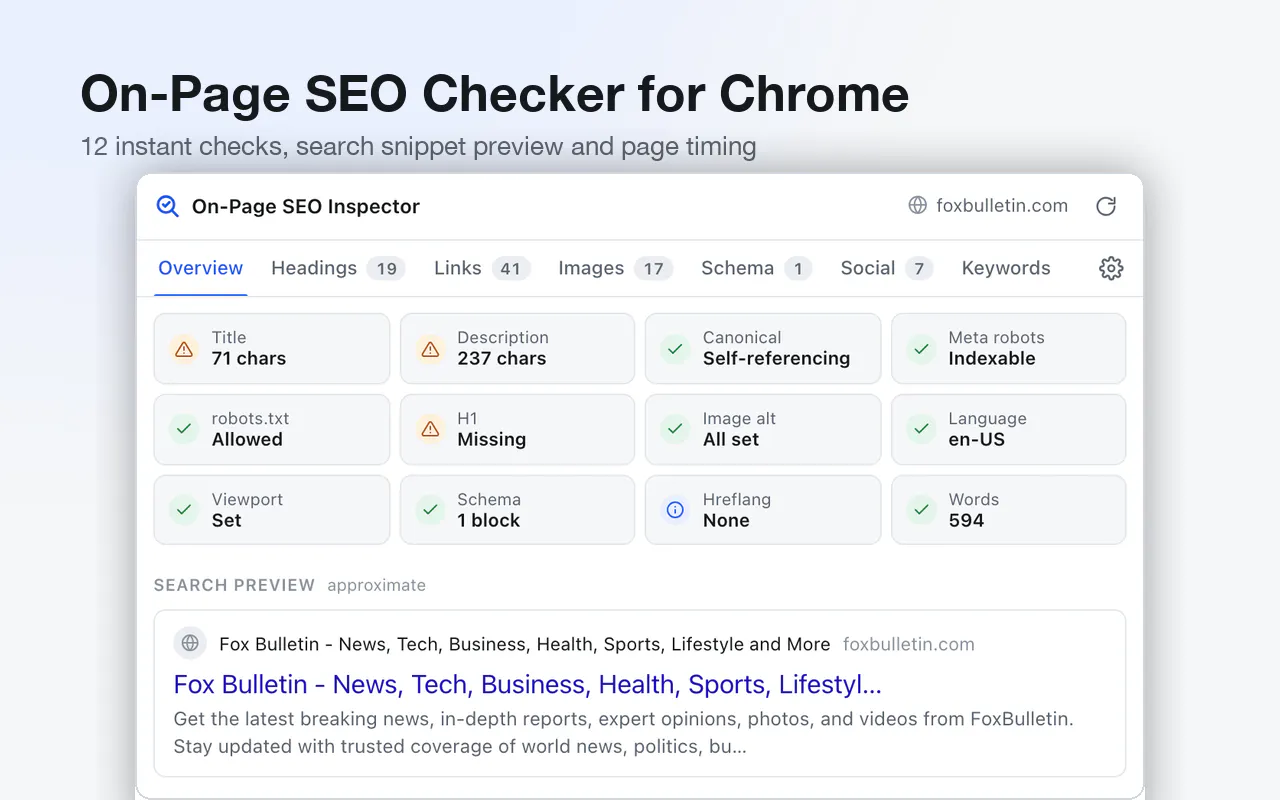On-Page SEO Inspector gallery image