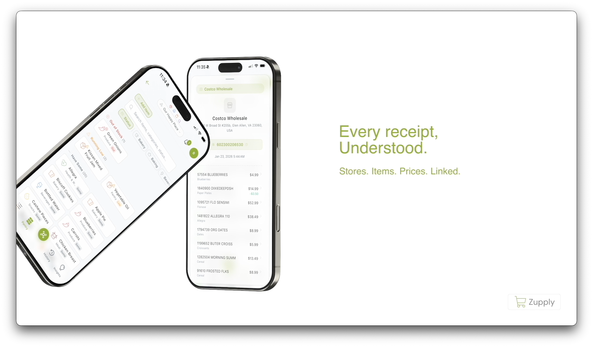 Zupply: Grocery lists with AI gallery image