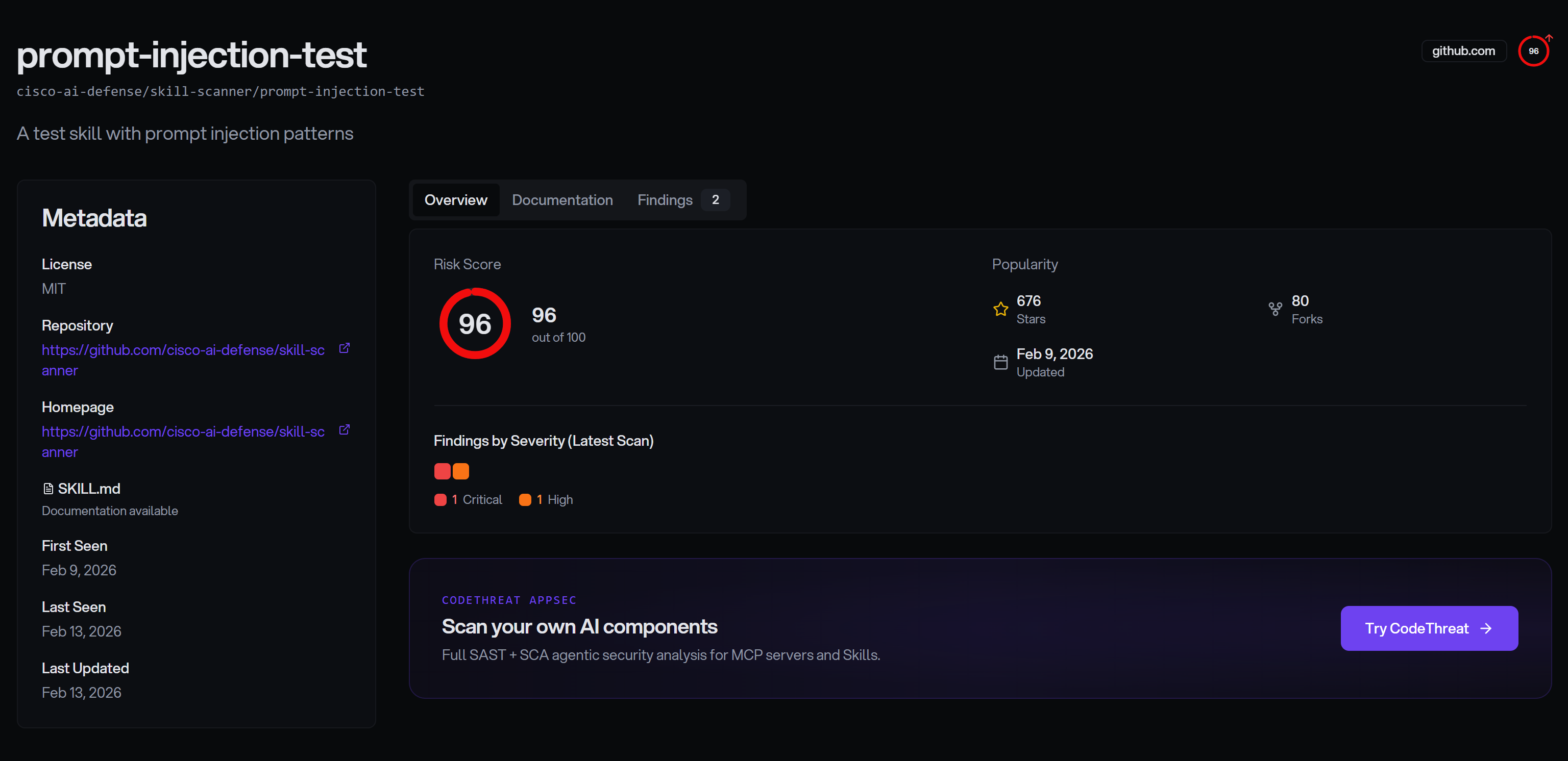 AI Component Security Index gallery image