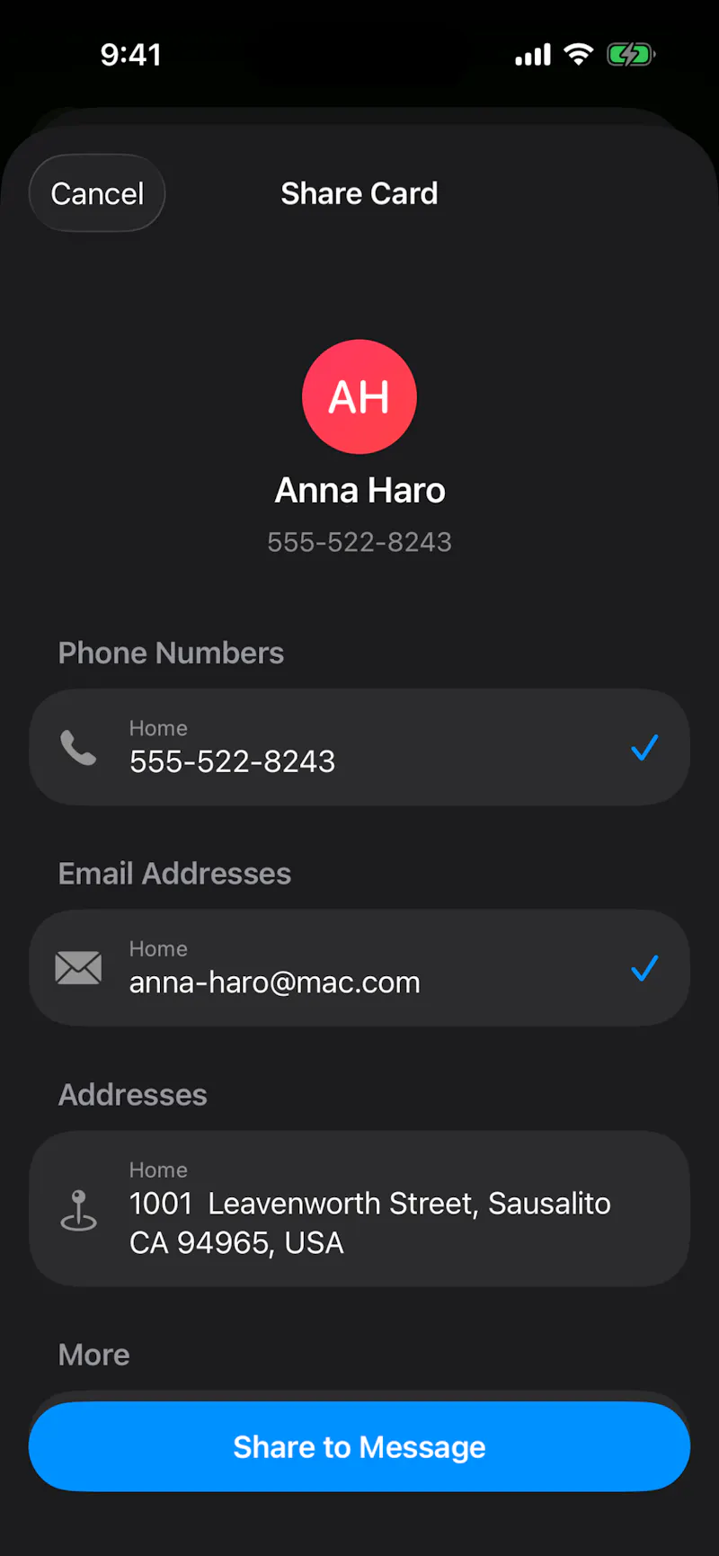 ShareContact screenshot 3