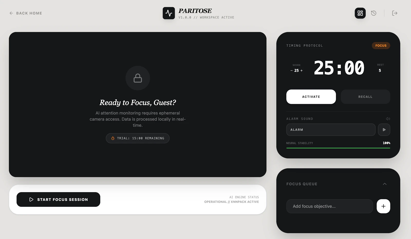 Paritose screenshot 2