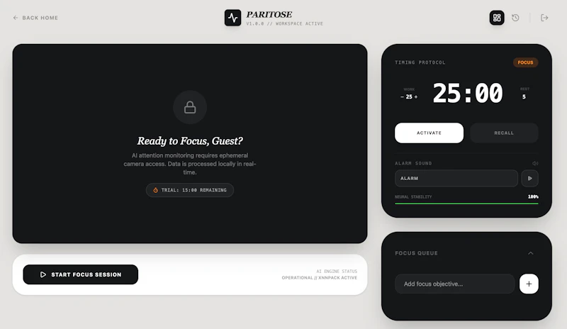 Paritose screenshot 2