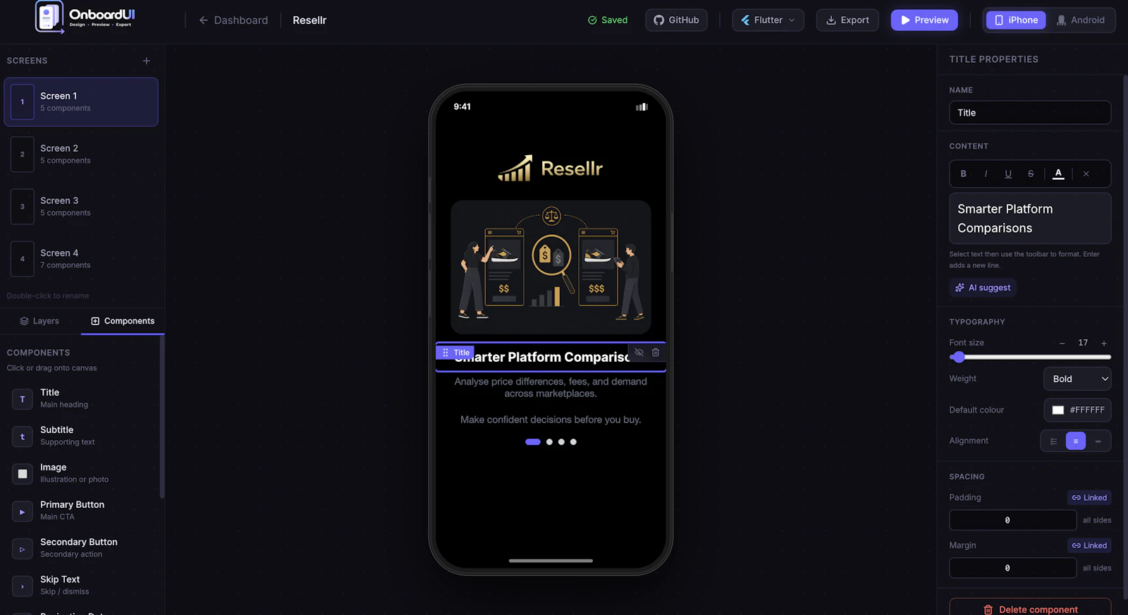 OnboardUI screenshot 3