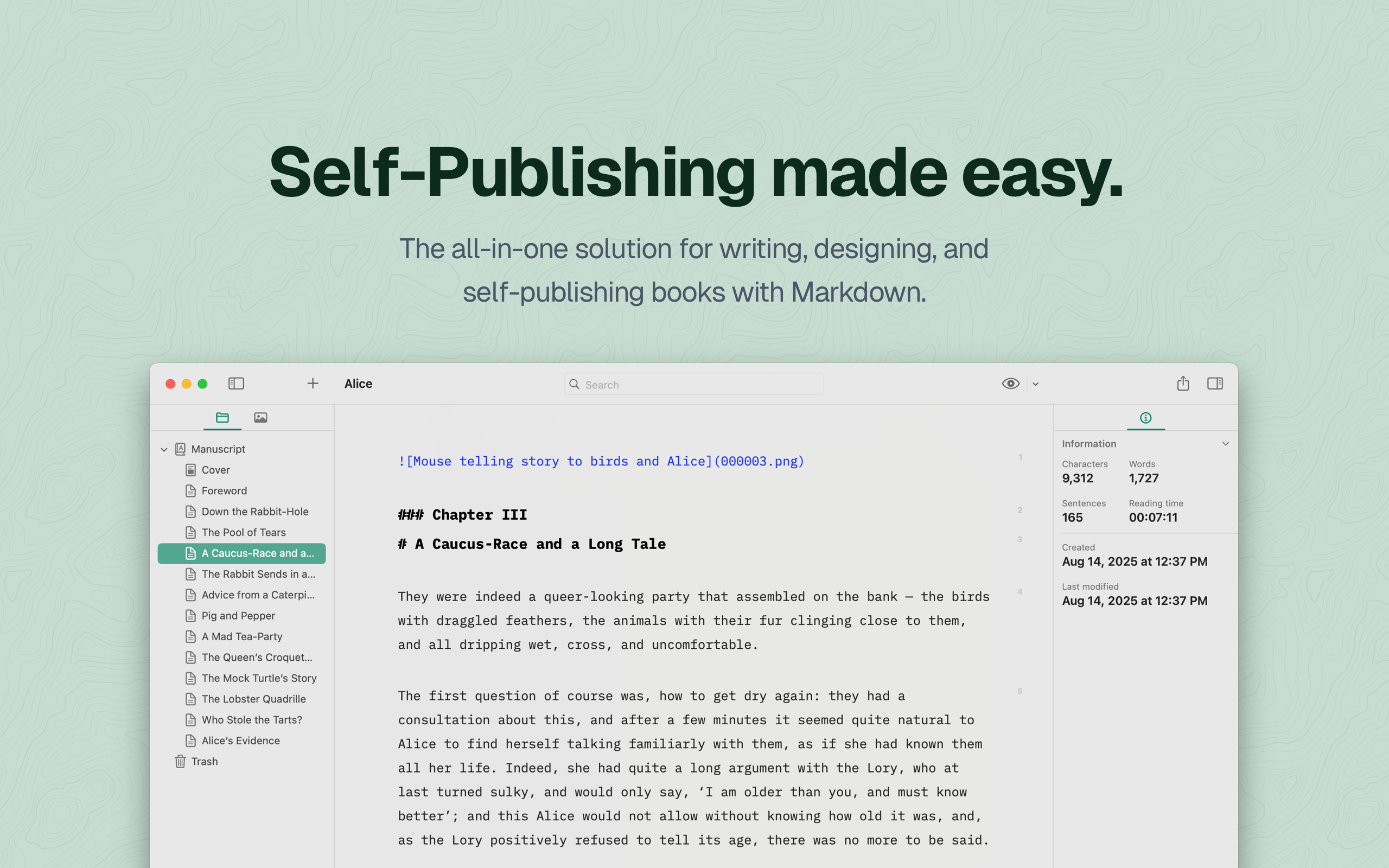 Puiper - Markdown -editor voor boeken media 2