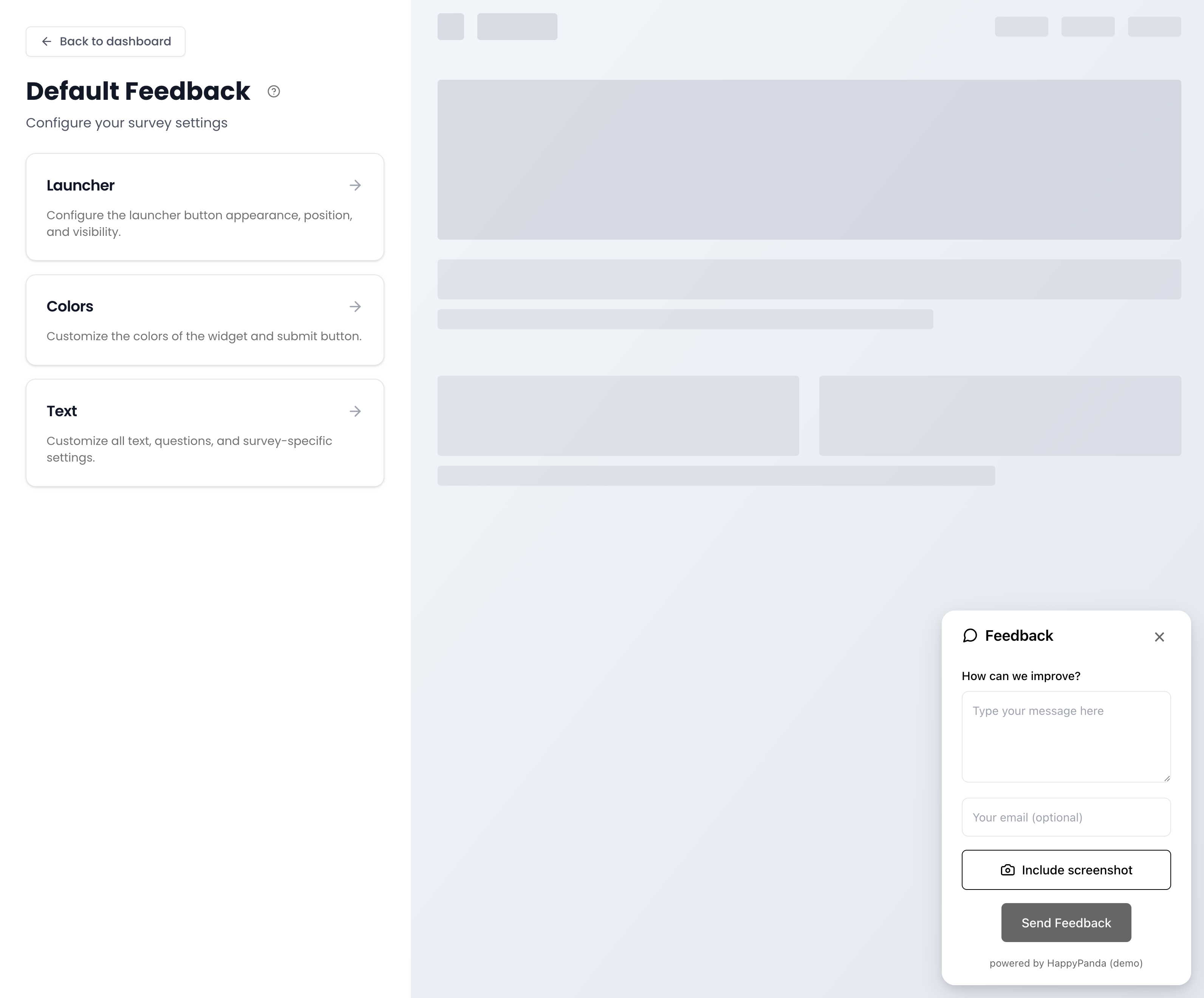 HappyPanda - Screenshot 2 showing product features and functionality