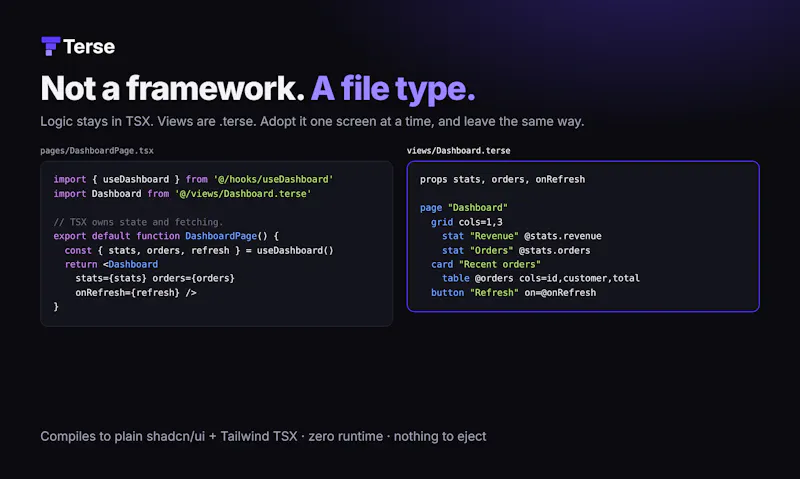 Terse screenshot 5
