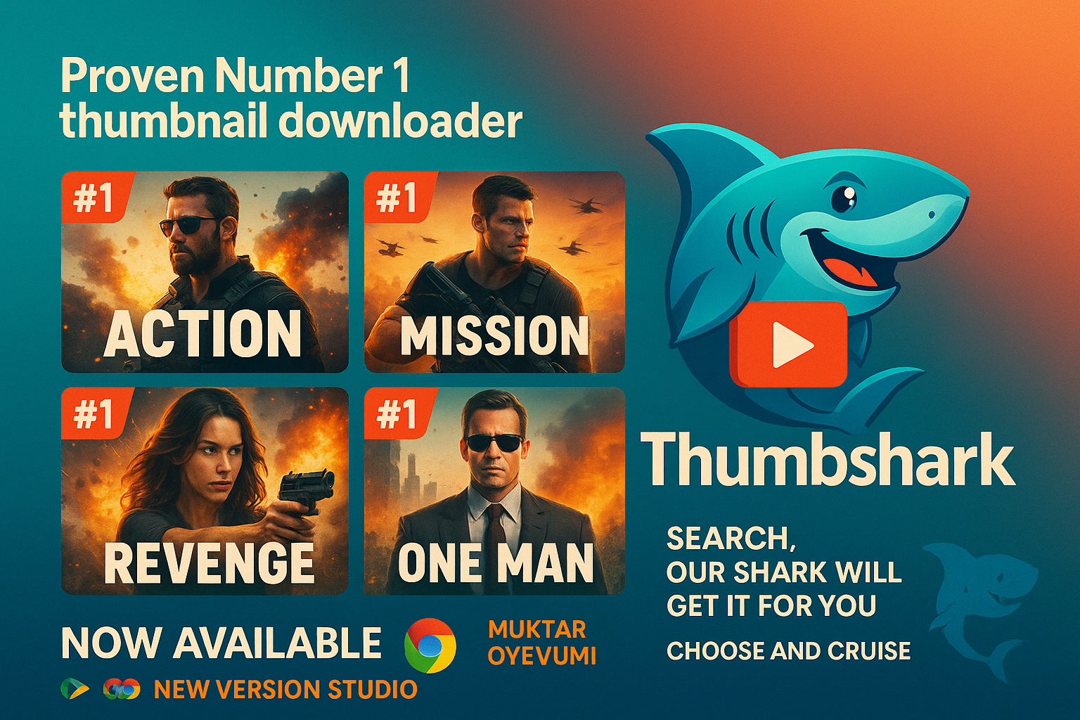 Thumbshark - Snag HD YouTube Thumbnails in 1 Klick - Null -Anzeigen, Nullgebühren Medien 3