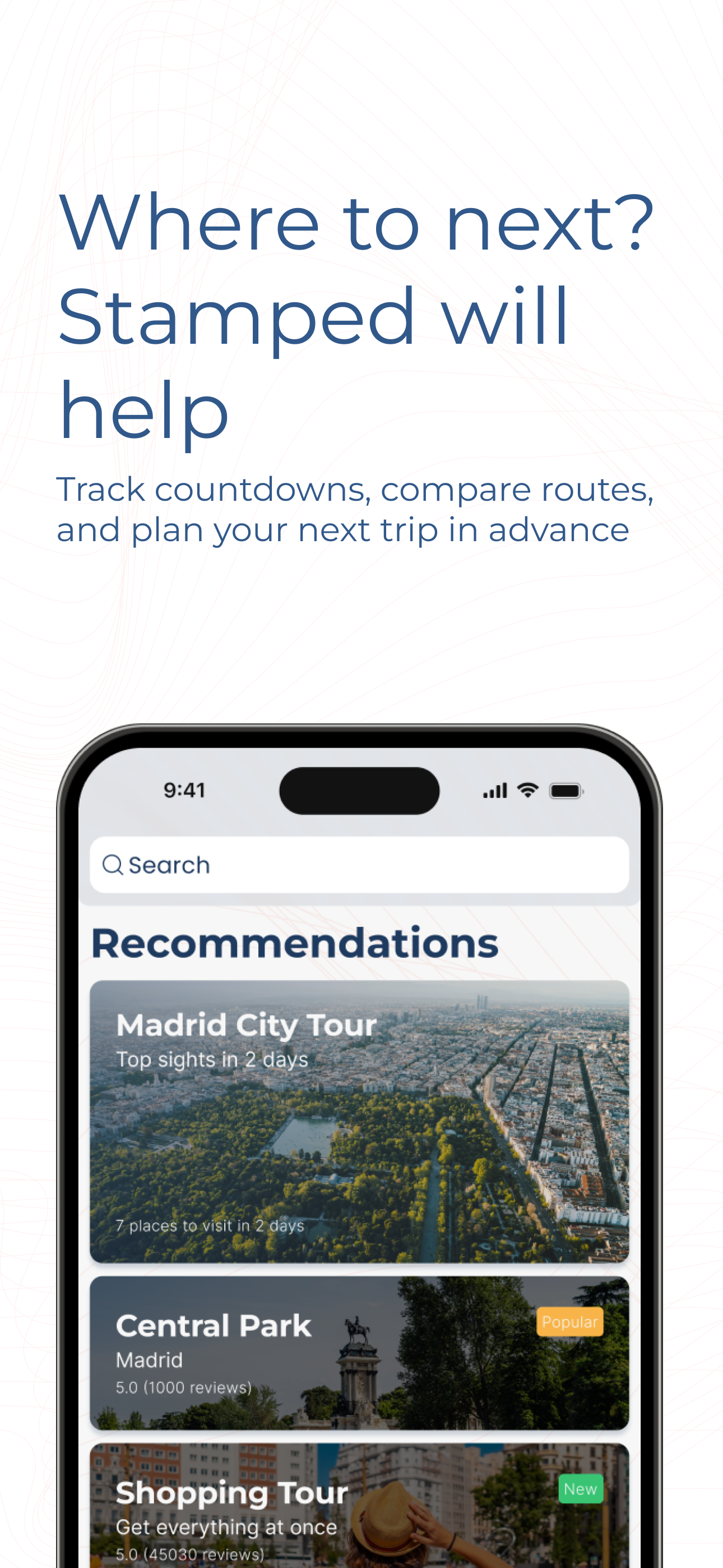 Stamped Travel - Screenshot 3 showing product features and functionality