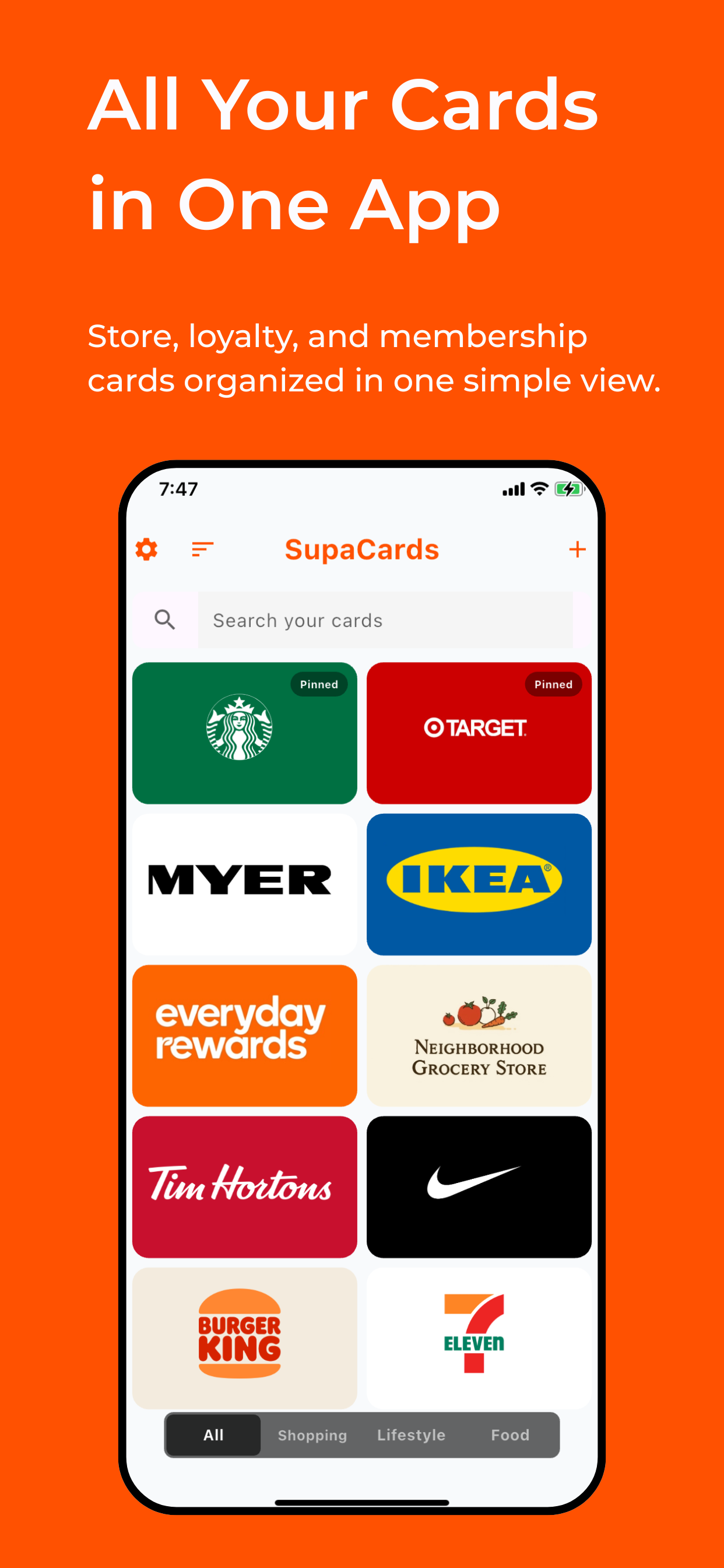 SupaCards – Store Card Wallet for iPhone gallery image