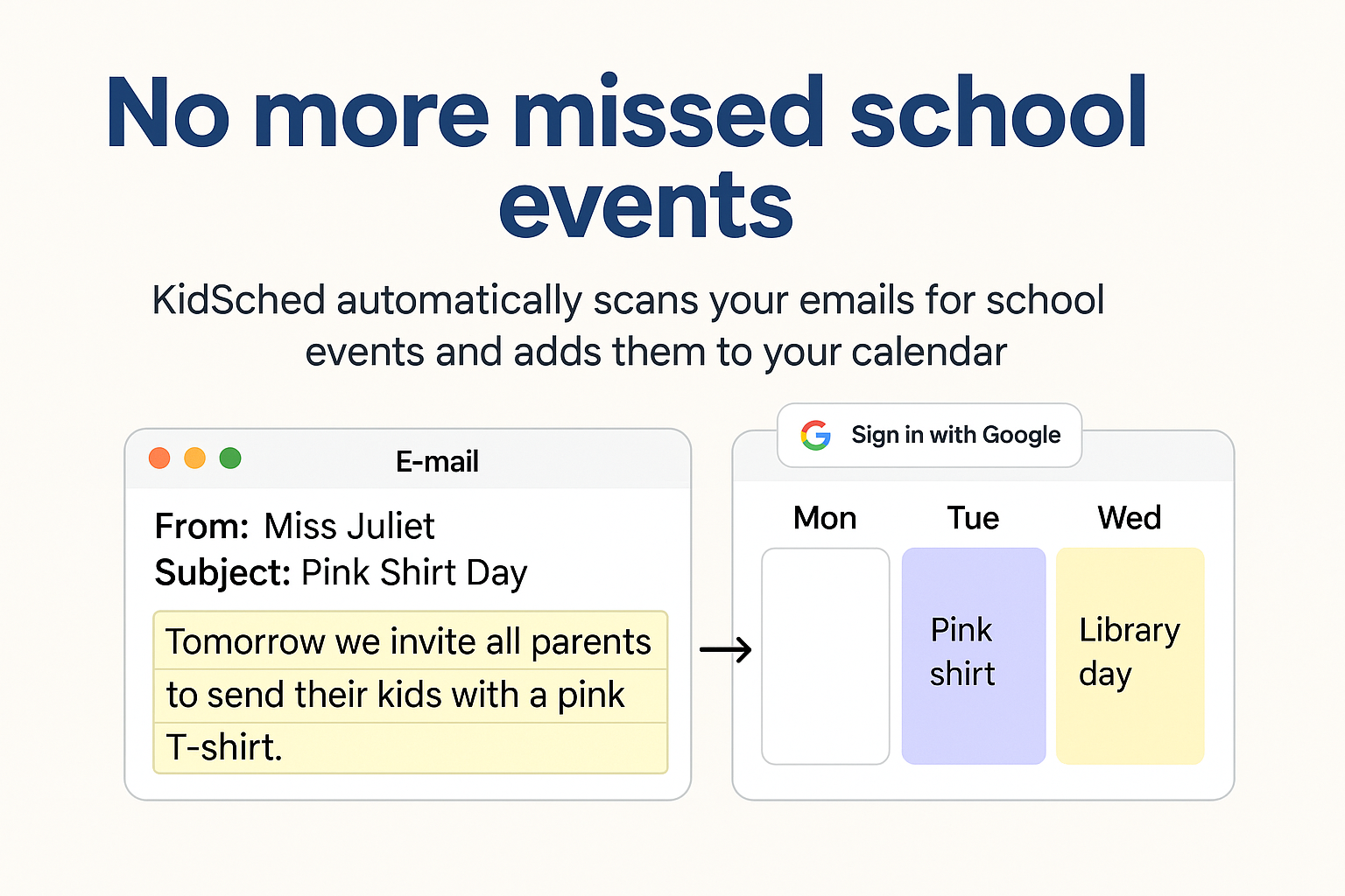 KidSched - School calendar sync media 1