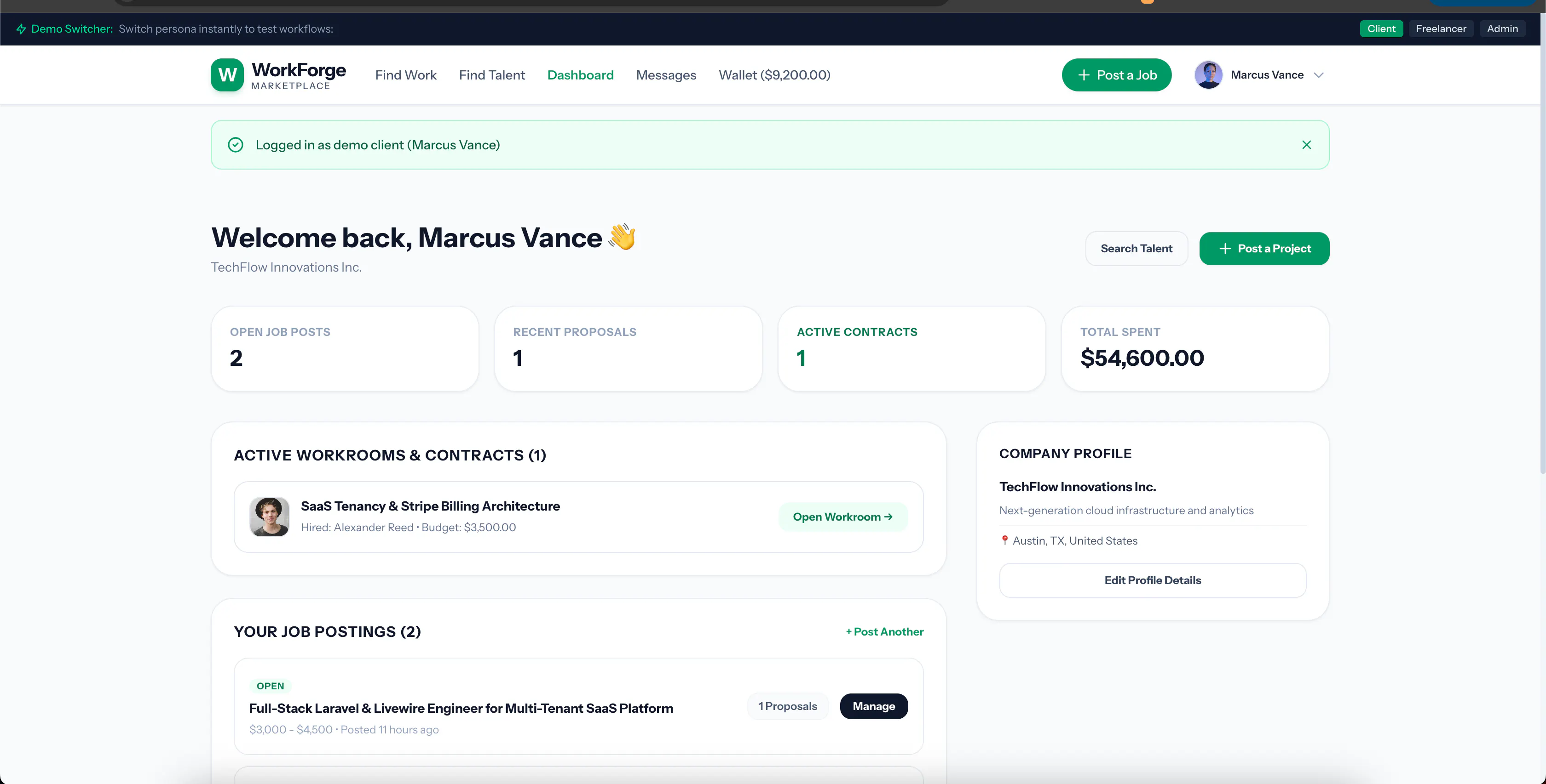 WorkForge — Upwork Clone Source Code gallery image