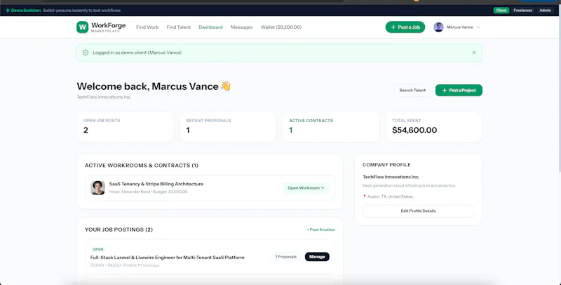WorkForge — Upwork Clone Source Code screenshot 14