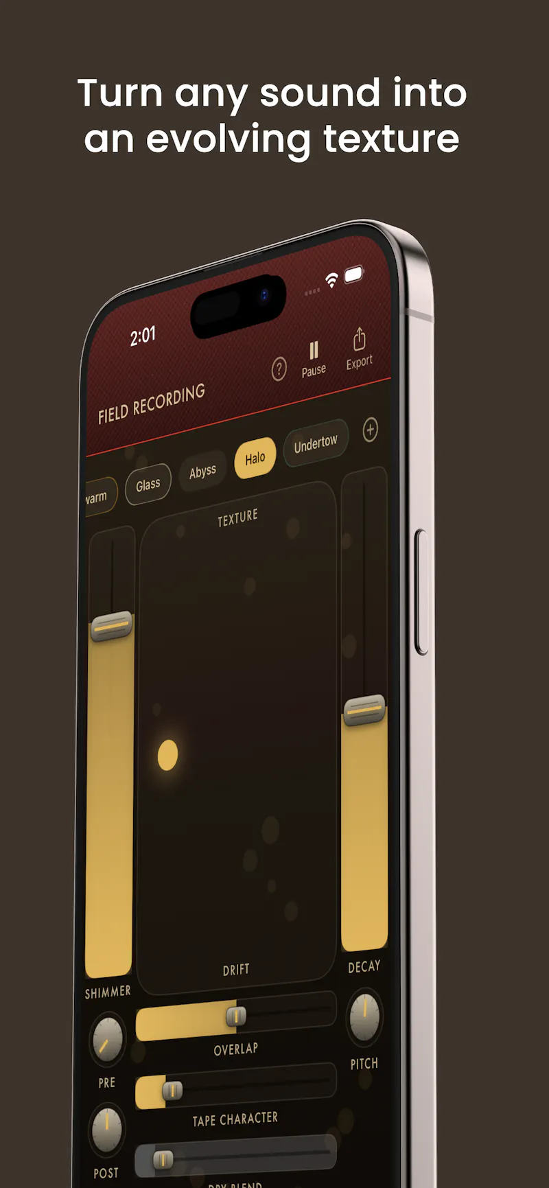 DriftTapePro: Granular Synthesizer screenshot 1