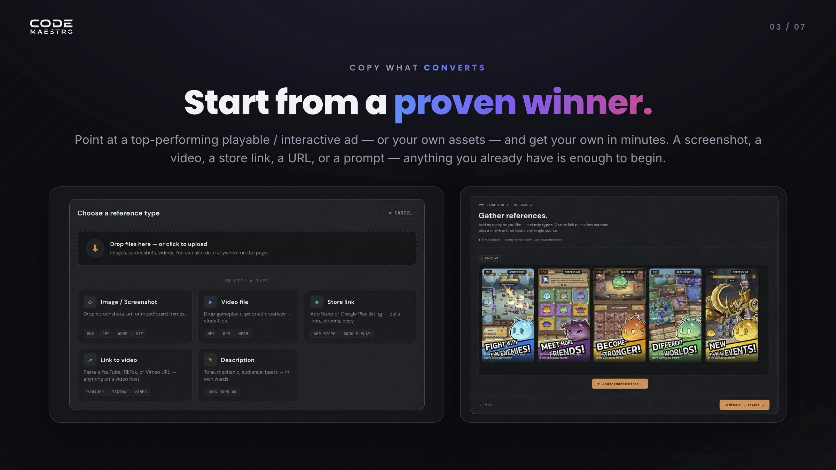 Code Maestro - Playable Ads Creator` gallery image