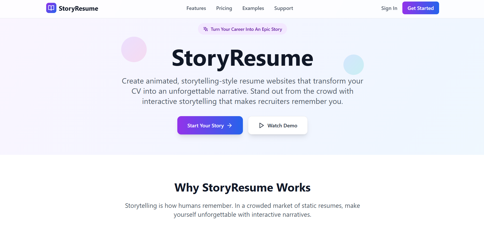 Storyresume - Convierte tu CV en una historia épica media 2