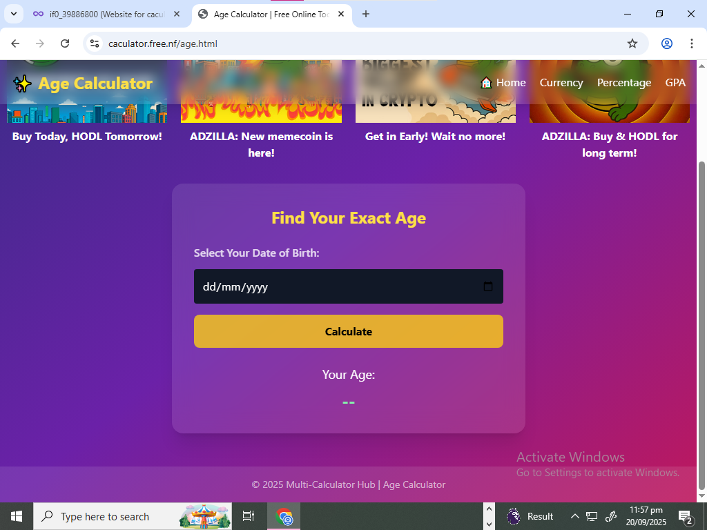 caculator.free.nf - In-One Online Calculators |みんなのための無料ツールメディア2