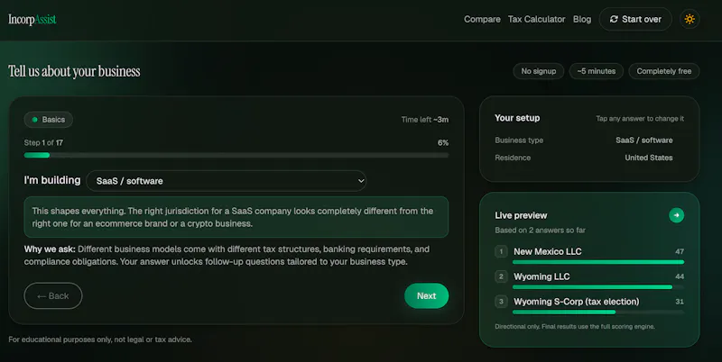 IncorpAssist screenshot 3