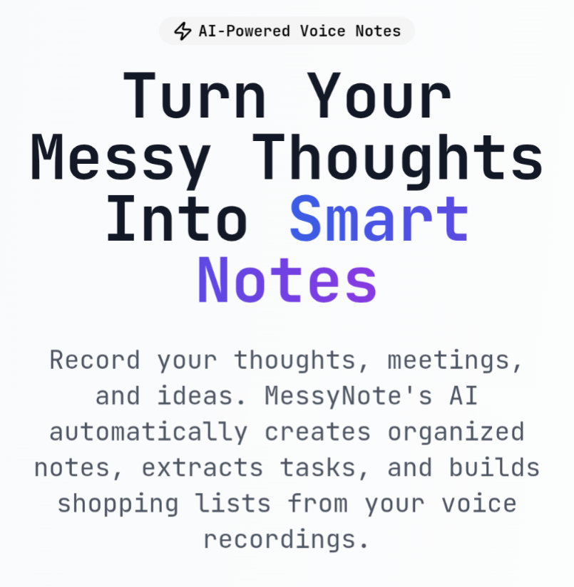 Média Messynote - Transformez vos pensées en désordre en notes intelligentes 1