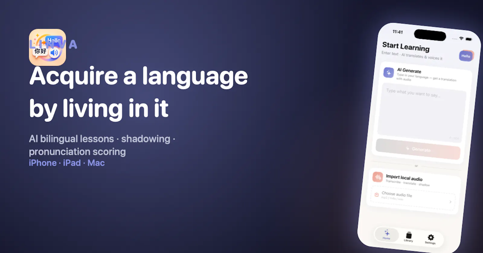 Linva - language learning screenshot 1